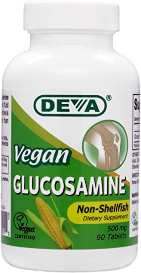 Deva Vegan Vitamins Glucosamine Tablets, 90-Count Bottle