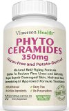 Phytoceramides 350 mg With Vitamin A C D and E Dermatologist Approved Anti Aging Skin Care Formula Gluten Free 100 All Natural Non-gmo and Vegetarian Pure Potato Derived Supplement for Healthy Youthful Skin Hair and Nails Works for Women and Men 350mg Per Pill As Recommended By the Experts - Third Party Tested and Made in the USA