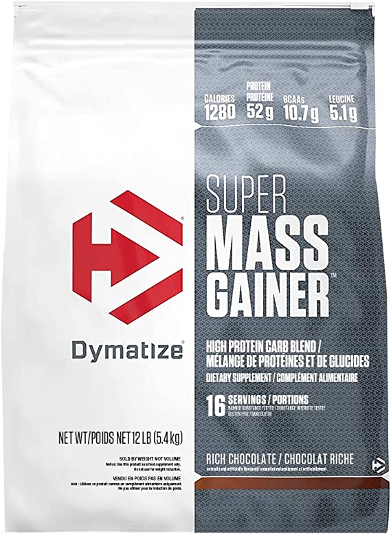 Dymatize Nutrition Super Mass Gainer-Rich Chocolate-12 lbs