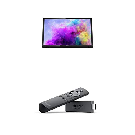 Philips 24PFT5303/05 24-Inch Full HD LED TV and Fire TV Stick with Alexa Voice Remote