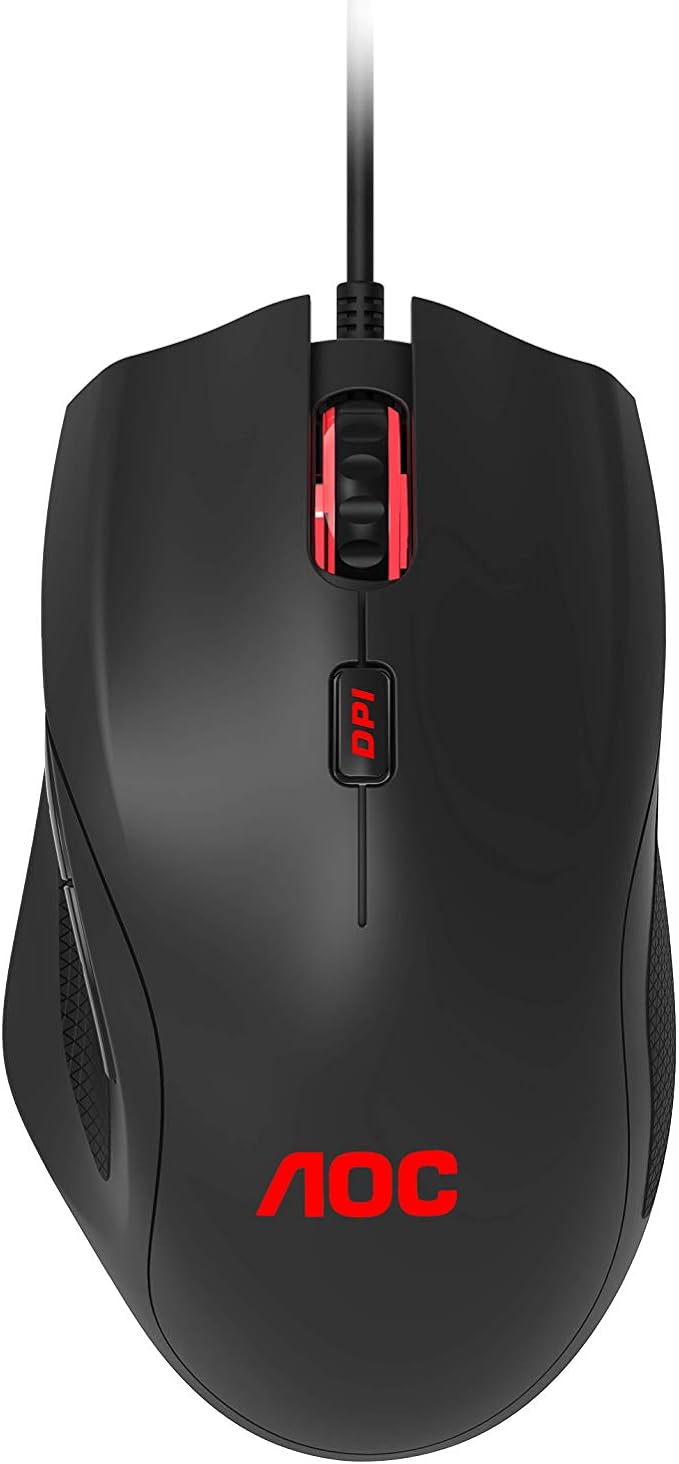 AOC GM200 Gaming Mouse - 4200 DPI - RGB colours - 1.8 metre PVC cable