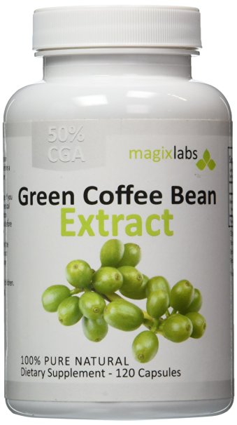 Pure Green Coffee Bean Extract - 100% Pure - Double Strength 800mg - 120 Vegetarian Capsules - Full 60 Day Supply of 1,600mg Daily Servings - An All Natural Weight Loss Supplement