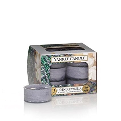 Yankee Candle Lavender Vanilla Tea Light Candles, Fresh Scent