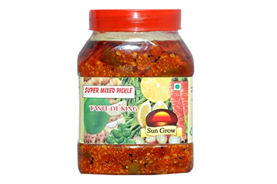 Sun Grow Homemade Organic Super Mixed Pachrangha Pickle Achaar 1Kg