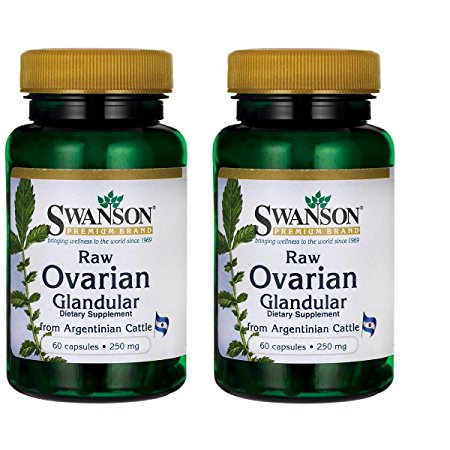 Swanson Ovarian Glandular 250 mg 60 Caps 2 Pack
