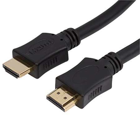 Buyer's Point HDMI 2.0 Cable 6ft, (1.8m) 28 AWG, 3D 4K, Audio Return Channel, High-Speed 18Gbps, Ethernet Enabled, Gold Plated, For Roku, Computer, PS3, PS4, Apple TV, (Latest Standard) [Black]