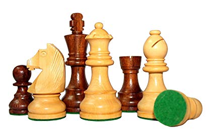 3.75" King Height - Collector Edition Premium Wooden Staunton Chessmen Chess Pieces STAUNTON Standard
