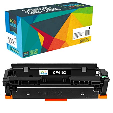 Do it Wiser ® Compatible XL Toner CF410X for HP 410X 410A Color LaserJet Pro M477fdw M452dn M377dw M452dw M452nw M477fdn M477fnw (Black)