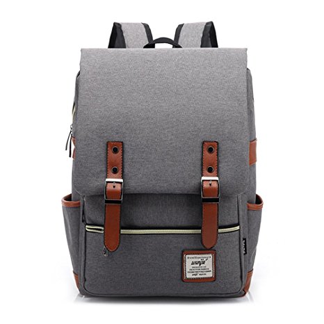 Bopopo Laptop Backpack School Casual Daypack Fits 15.6-inch Bag
