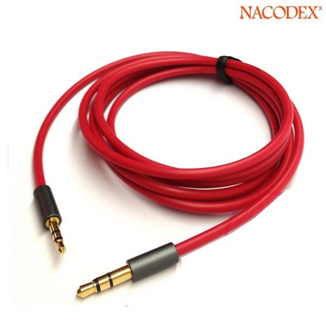 Nacodex® [ Male to Male ] High Quality 2.5mm Male to 3.5mm Male Audio Adapter Cable Work with Car AUX Male to Male for the Record Line Gps Navigation [50cm]