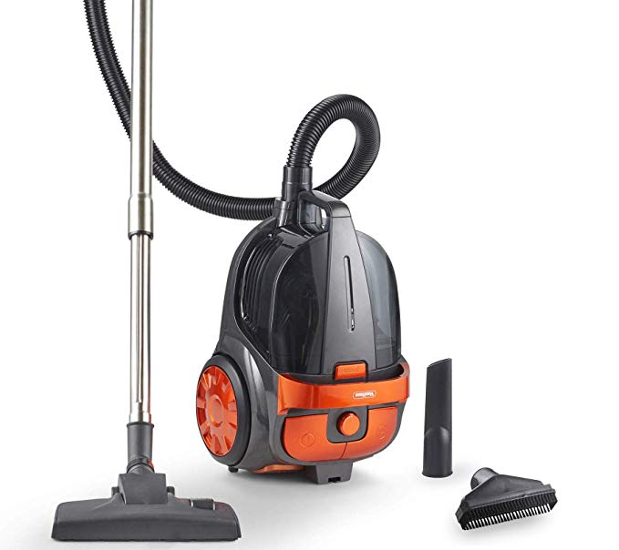 VonHaus Bagless Eco Vacuum Cleaner | 500W 4L Cyclonic All Floor Cleaner | Long 6m Cable | Variable Speed Control & HEPA Filteration