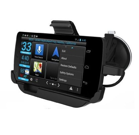 Google Nexus 5 Car Mount Dock With Built In Car Charger - Windshield and Dashboard