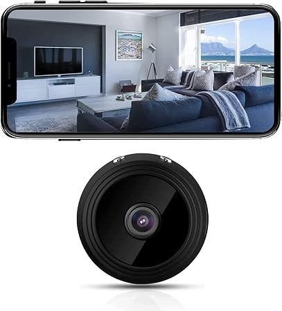 Mini Spy Camera 1080P Hidden Camera - Portable Small HD Nanny Cam with Night Vision and Motion Detection - Indoor Covert Security Camera for Home and Office - Hidden Spy Cam Surveillance Full HD 1080P
