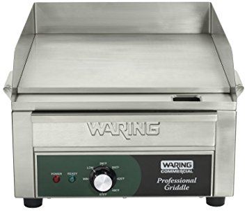 Waring Commercial WGR140 120-volt Electric Countertop Griddle, 14-Inch