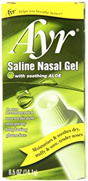 Ayr Saline Nasal Gel with Soothing Aloe, 4 Count