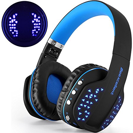 Wireless Bluetooth Headphones with Mic, Beexcellent Hand Free Call Noise Cancelling Stereo 16 hours Playing Time Bluetooth Headset for Smartphones such as iPhone Samsung LG Huawei (Ios / Android)   Smart TV, MAC or Laptop (with Bluetooth)