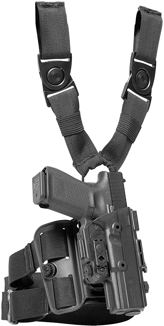 Alien Gear ShapeShift Drop Leg Tactical Holster - Custom Fit for Your Gun (Select Pistol Size) - Right or Left Hand - Adjustable Retention and Cant - Made in The USA