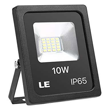 LE 10W LED Flood Lights,800 Lumen Portable led Lights, 100W Halogen Bulb Equivalent, 6000K Daylight White Outdoor LED Lighting, Waterproof Flood Light Fixtures