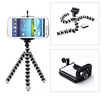 Generic Mini Flexible Tripod Bubble Octopus Stand Gorilla Pod for Iphone 6/5s/4s Samsung Note 3 S4 S5 N9000