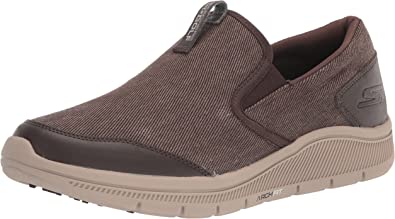 Skechers Men's Go Walk Arch Relaxed Fit Canvas Slip on Golf Shoe Sneaker