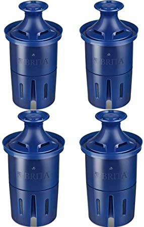 Brita Longlast Water Filter Replacement Filter for Pitcher and Dispensers, Reduces Lead,BPA Free 4 Count