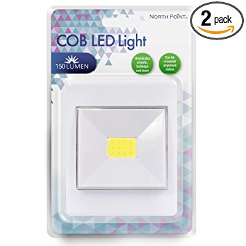 Northpoint 190643 Cob LED 150 Lumen Light (Pack of 2), 2 Piece