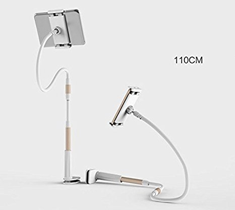 Huston Lowell 360 Rotating Flexible Long Arm Cell Phone Holder Stand Lazy Bed Desktop Tablet Car Selfie Mount Bracket for Iphone Ipad Samsung Galaxy Note 4 HTC One Google Nexus 5 up to 20cm (110cm)