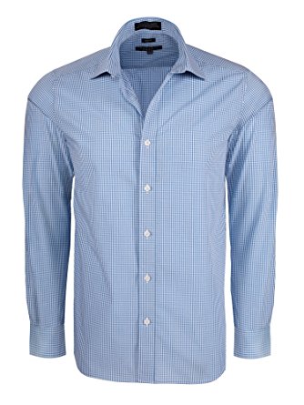 Men's Slim Fit Gingham Check Dress Shirt - Many Colors Available