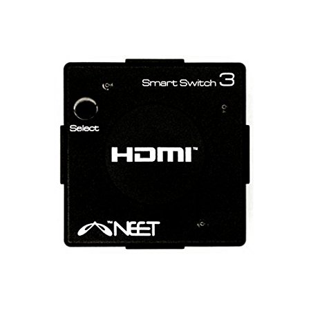 Neet® - 3 Port HDMI AUTO SWITCH 3x1 Mini Hub Box (3 way input 1 output) 1080p Full HD v1.3b HDMI Switcher