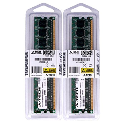 2GB kit (1GBx2) DDR2 PC2-6400 DESKTOP Memory Modules (240-pin DIMM, 800MHz) Genuine A-Tech Brand