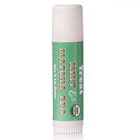 TREAT Jumbo Lip Balm - Mint & Matcha Tea Eye & Lip Balm, Organic & Cruelty Free (.50 OZ)