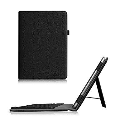 Fintie iPad Air Keyboard Case - Premium PU Leather Folio Stand Cover with Removable Wireless Bluetooth Keyboard for iPad Air 5 (5th Generation) - Black