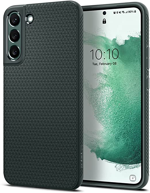 Spigen Liquid Air Armor Designed for Galaxy S22 Plus Case (2022) - Abyss Green