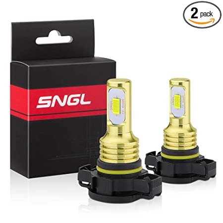 SNGL 5202 LED Fog Light Bulbs 6000k Xenon White Extremely Bright High Power 5202 5201 9009 PS19W LED Bulbs for DRL or Fog Light Lamp Replacement