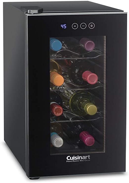 Cuisinart CWC-800CE 8 Bottle Private Reserve Cellar Wine Refrigerator, Black