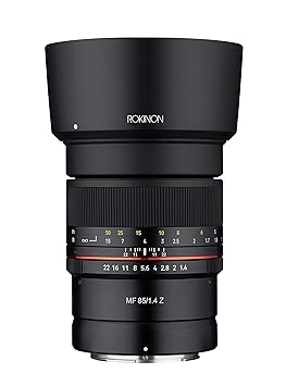 Rokinon 85mm F1.4 Weather Sealed High Speed Telepoto Lens for Nikon Z Mirrorless Cameras