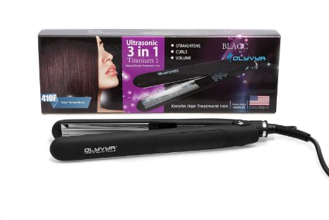 Professional Hair Straightener: Brazilian Keratin Treatment For Gorgeous Hair- Extra Fast Heating Hair Straightening Iron- Repairs Damaged Hair, Delivers Salon Like Results - With Bonus Gloves