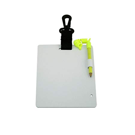 Promate Scuba Dive Underwater Writing Slate 6" x 5", available, w/compass, and glow-in-dark