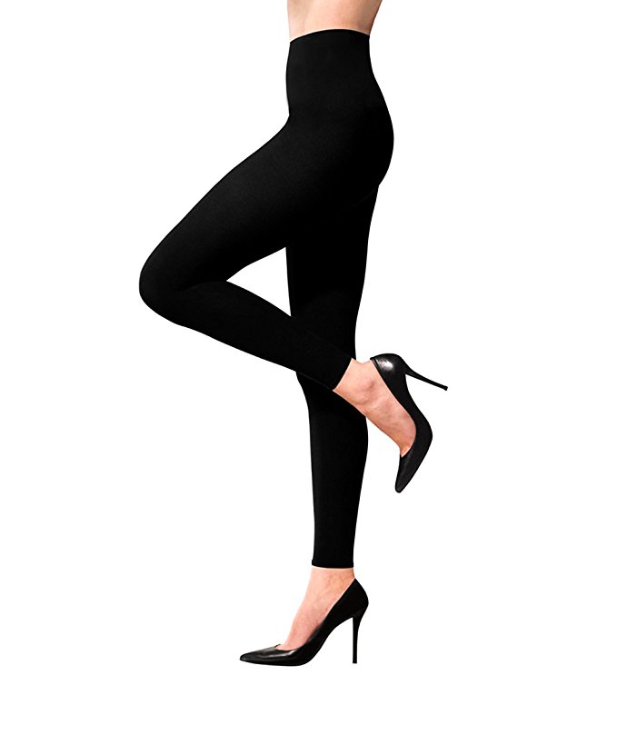 Terramed Women Advanced Footless Graduated Compression Microfiber Leggings Tights (20-30 mmHg)