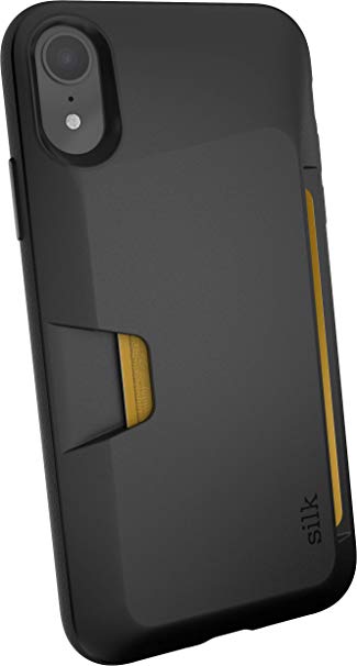 Silk iPhone XR Wallet Case - Wallet Slayer Vol. 1 [Slim Protective Vault Grip Credit Card Cover] - Black Tie Affair