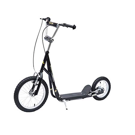 HOMCOM Adult Teen Push Scooter Kids Children Stunt Scooter Bike Bicycle Ride On Alloy Wheel Pneumatic Tyres