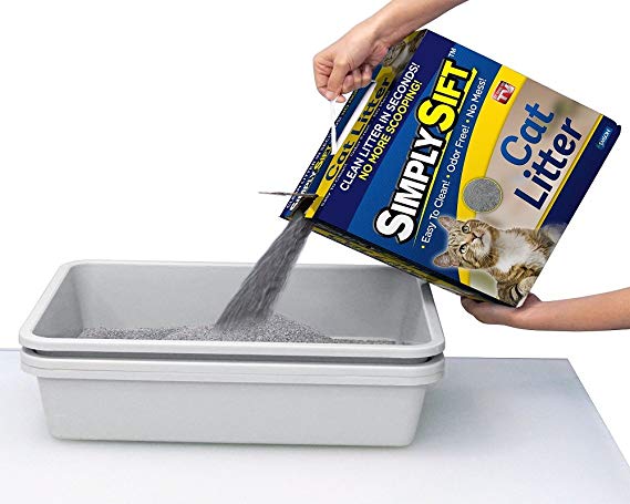 Simply Sift 3 Piece No Mess Cat Litter Tray System - As Seen on TV