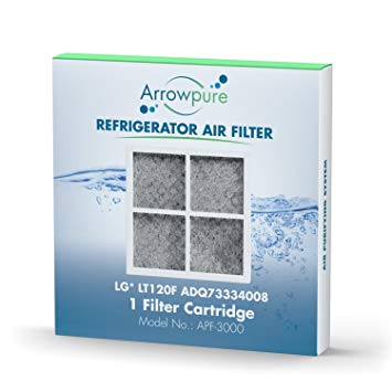 Arrowpure Refrigerator Air Filter Replacement for LG LT120F, ADQ73334008 Filter, 1 Pack