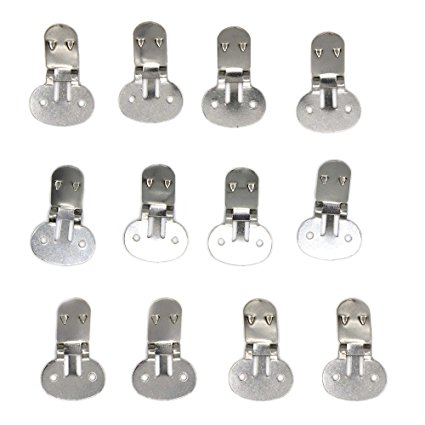 Wholesale Large Stainless Steel Flat Blank Shoe Clips For DIY Craft (12pcs(6pair))