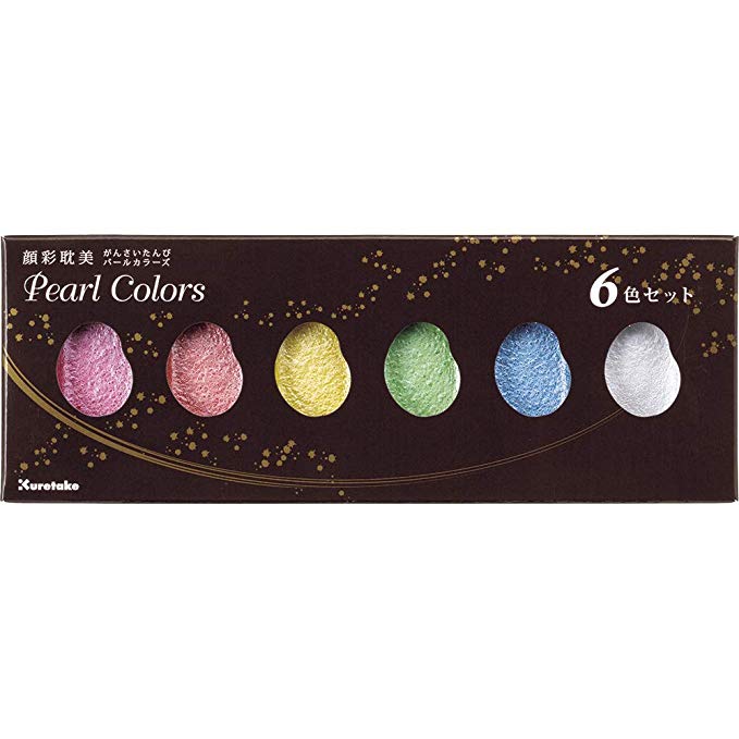 ZIG Kuretake Gansai Tambi Japanese Watercolour Paint Set - Pearl Colours