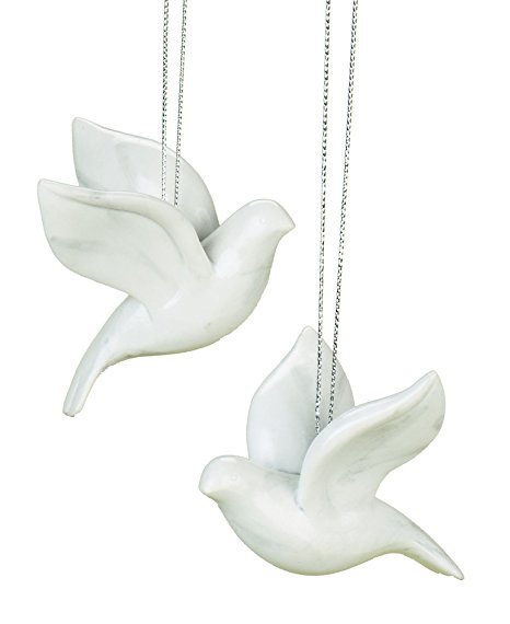 2 Piece Friendship Dove Christmas Ornaments in Gift Box