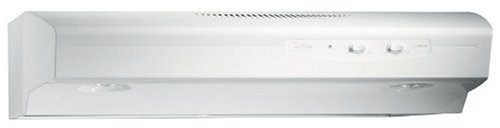 Broan QS136WW 36-Inch Allure Range Hood White on White