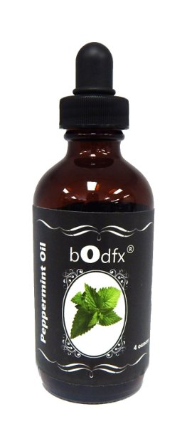 bOdfx Peppermint Oil. 100% Pure and Natural. Steam Distilled. 120ml (4oz)