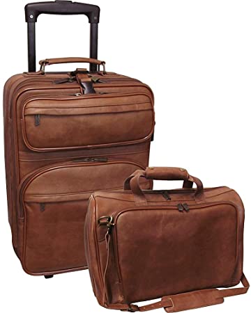 Amerileather Leather 2-piece Luggage Set (#8002-2)