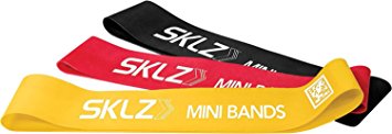 SKLZ Mini Bands - Multi-Resistance Training Band Set - Light/Medium/Heavy